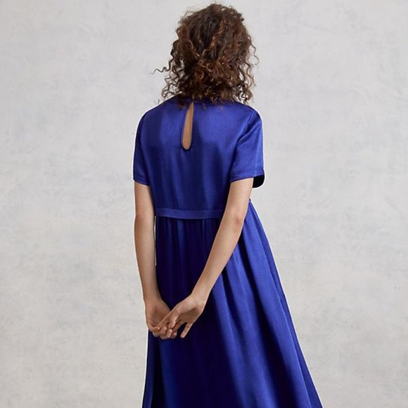 Anthropologie Jimena Midi Dress size M new with tag sapphire color - Picture 4 of 5